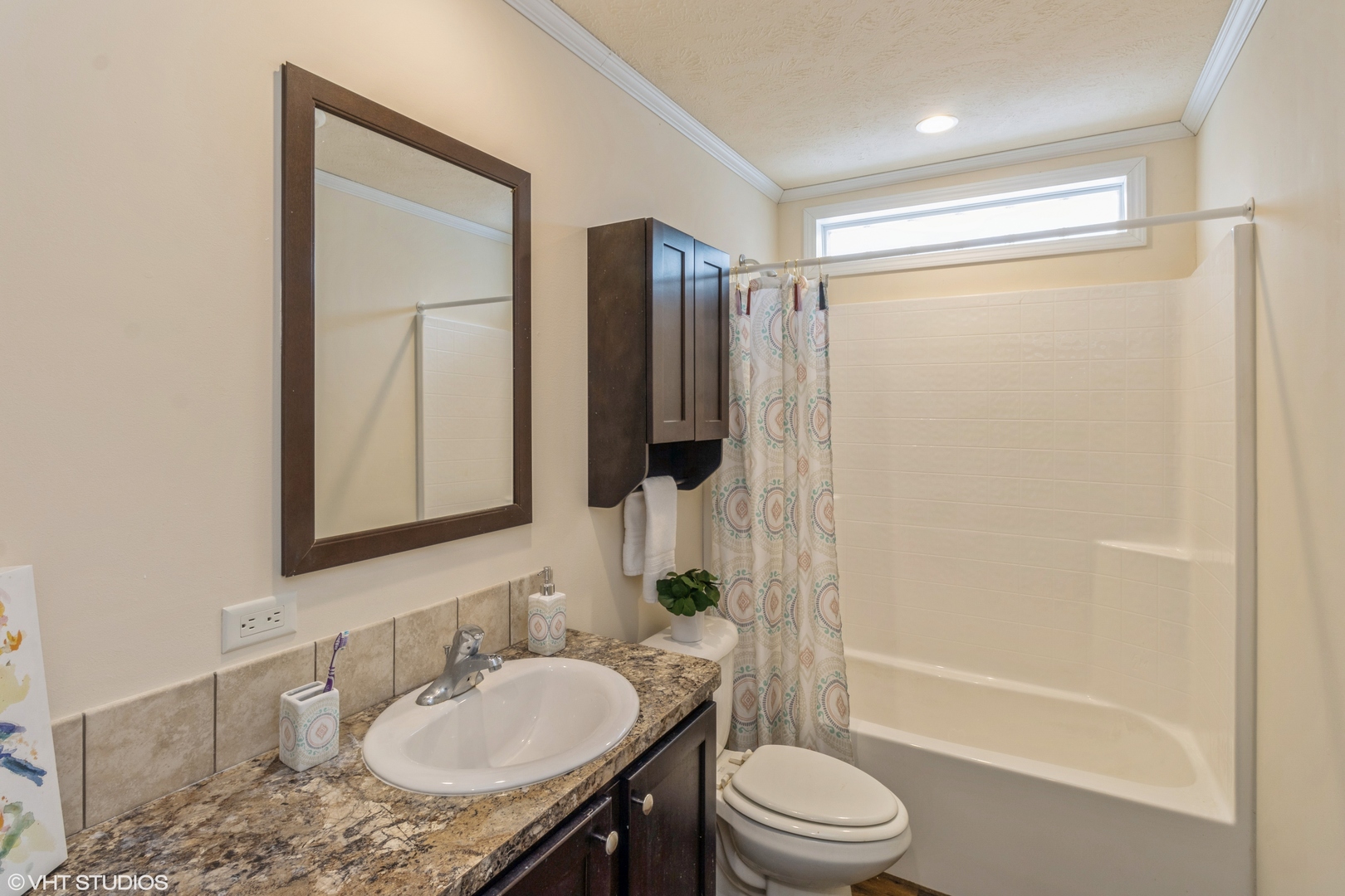 292 Bayview Road Elgin, IL 60123 - Photo 13 of 20 a bathroom with a granite countertop sink toilet and shower