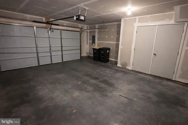 a view of a garage room