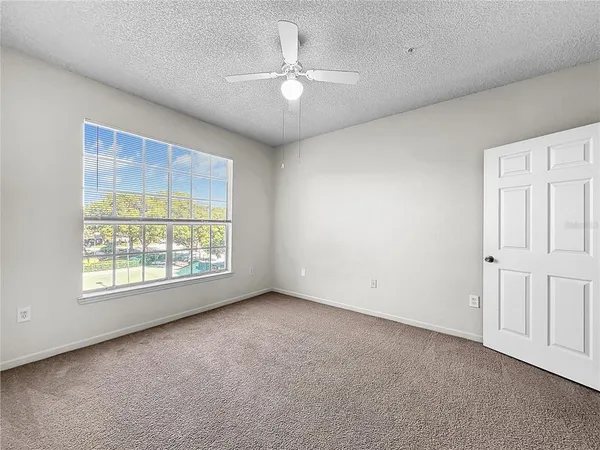 a view of small space with racks on the wall