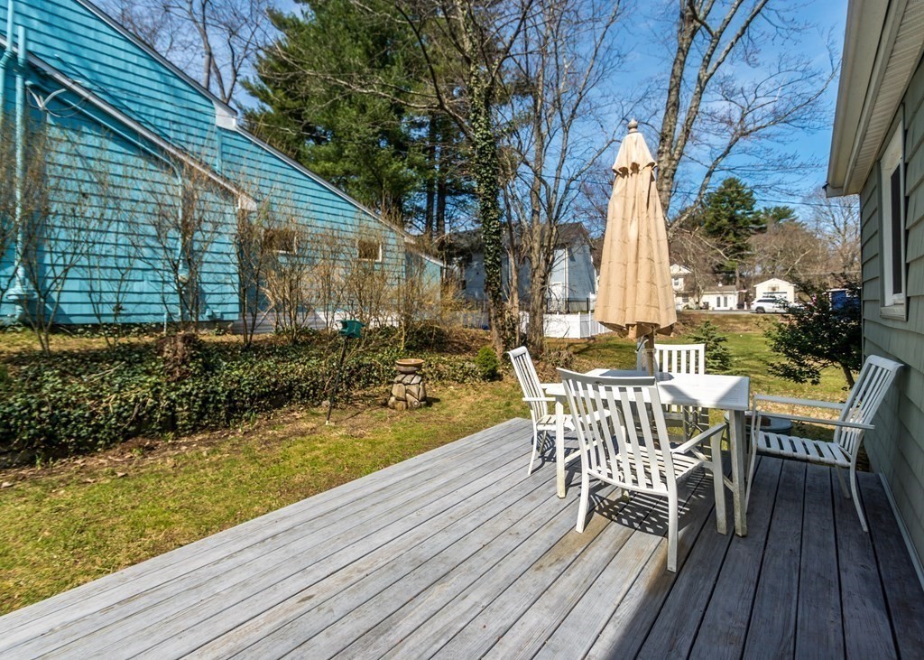 11 Whittier Rd Extension Natick, MA 01760 - Photo 17 of 19 a view of a chairs and table on the wooden deck