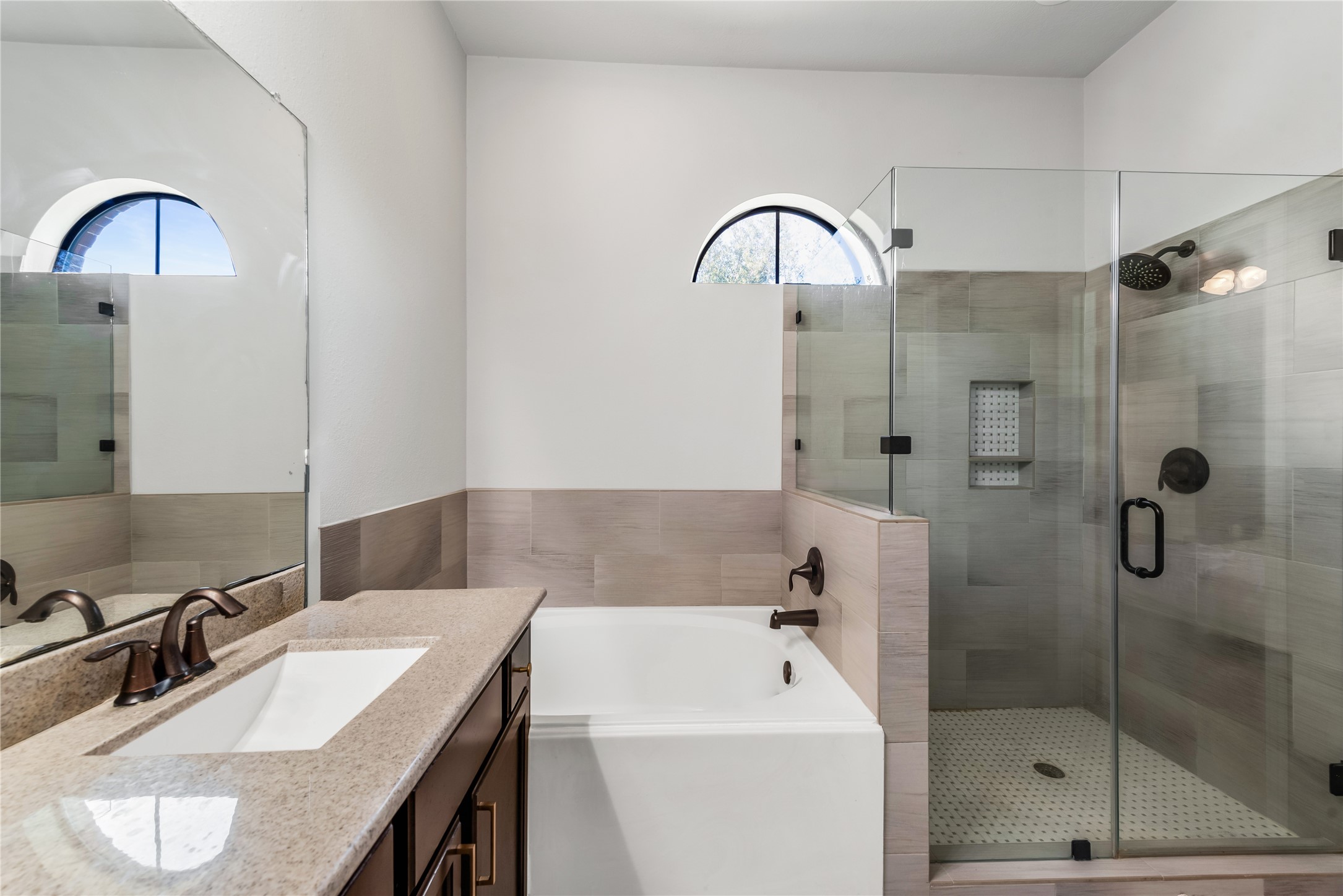 702 Aulia Lane Spring, TX 77386 - Photo 22 of 37 a bathroom with a sink and a shower