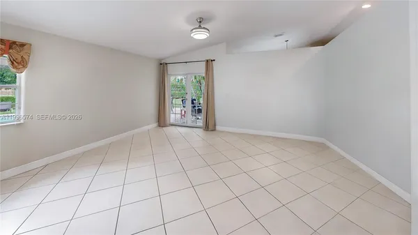 a view of an empty room