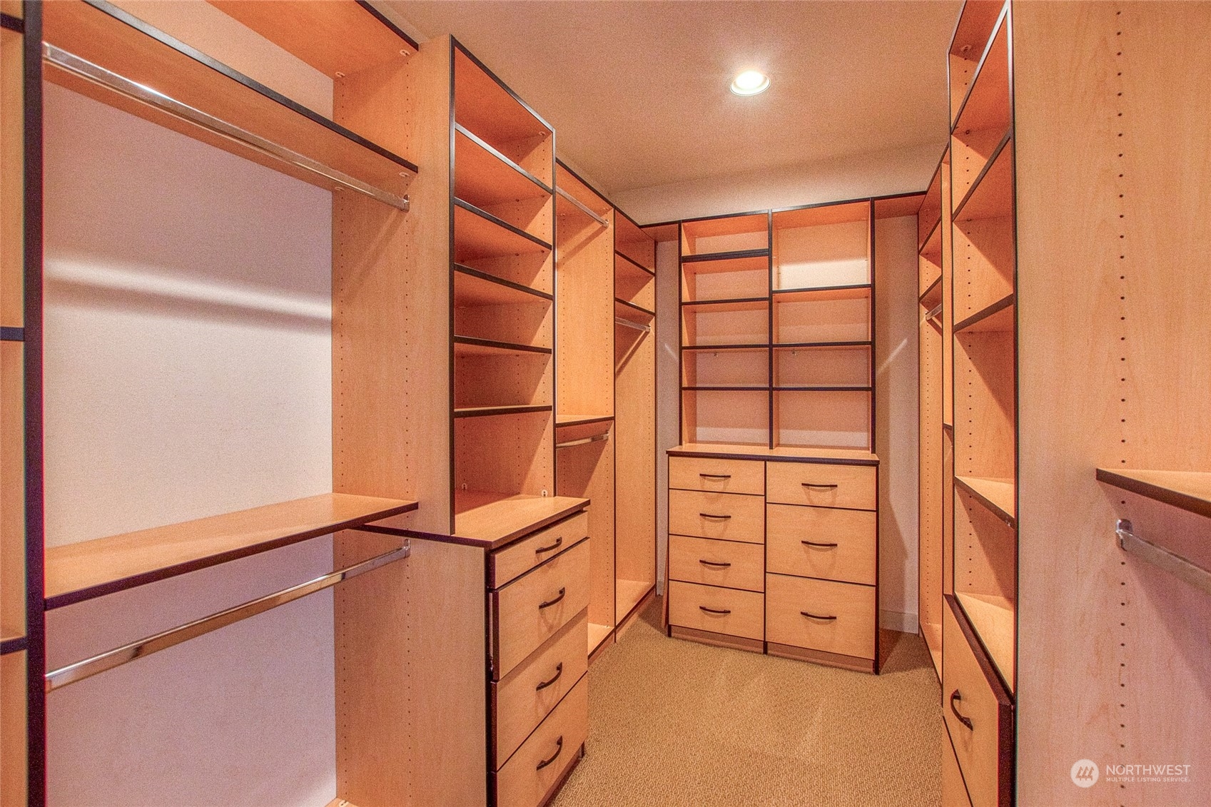 381 Geiser Way Orcas Island, WA 98245 - Photo 16 of 40 view of walk in closet with empty racks