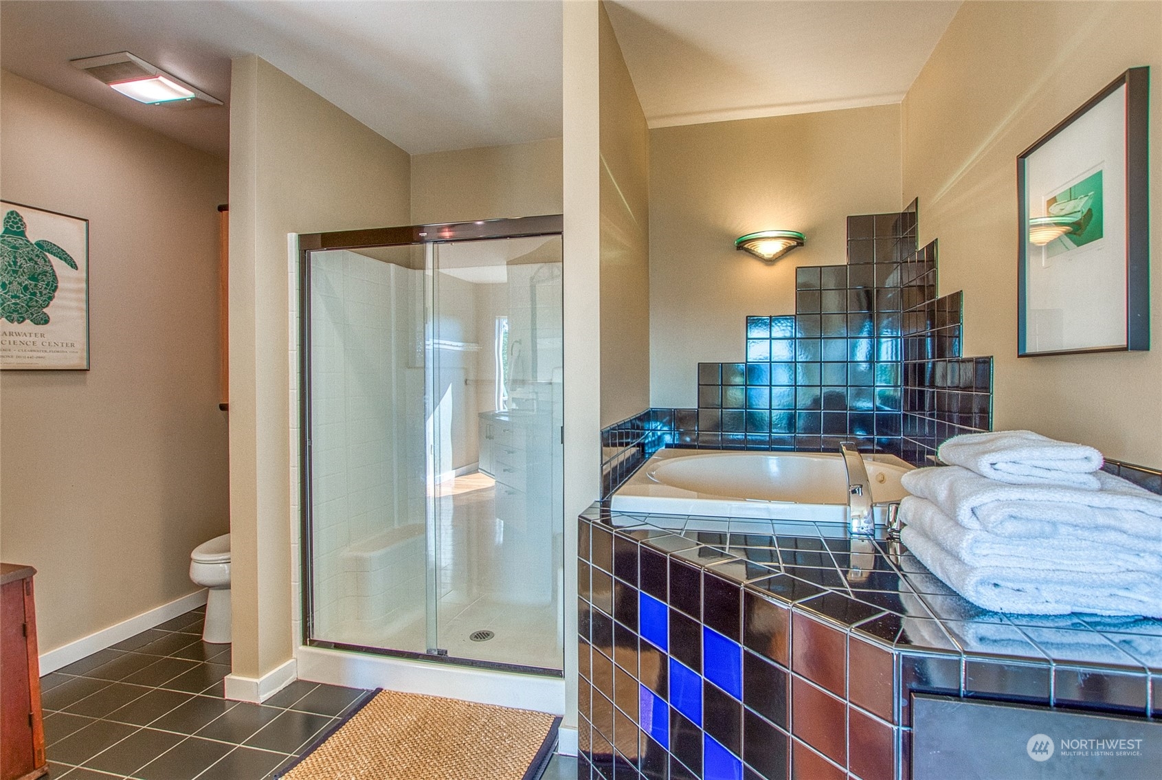 381 Geiser Way Orcas Island, WA 98245 - Photo 18 of 40 a bathroom with a tub and shower
