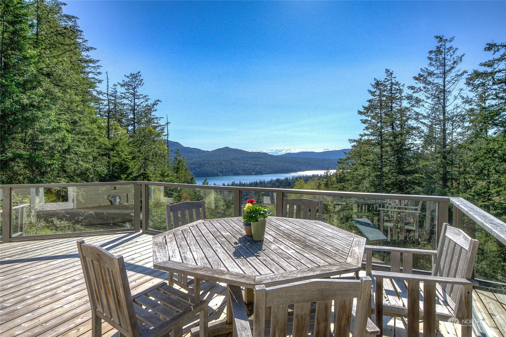 381 Geiser Way Orcas Island, WA 98245 - Photo 26 of 40 a view of house from deck having patio