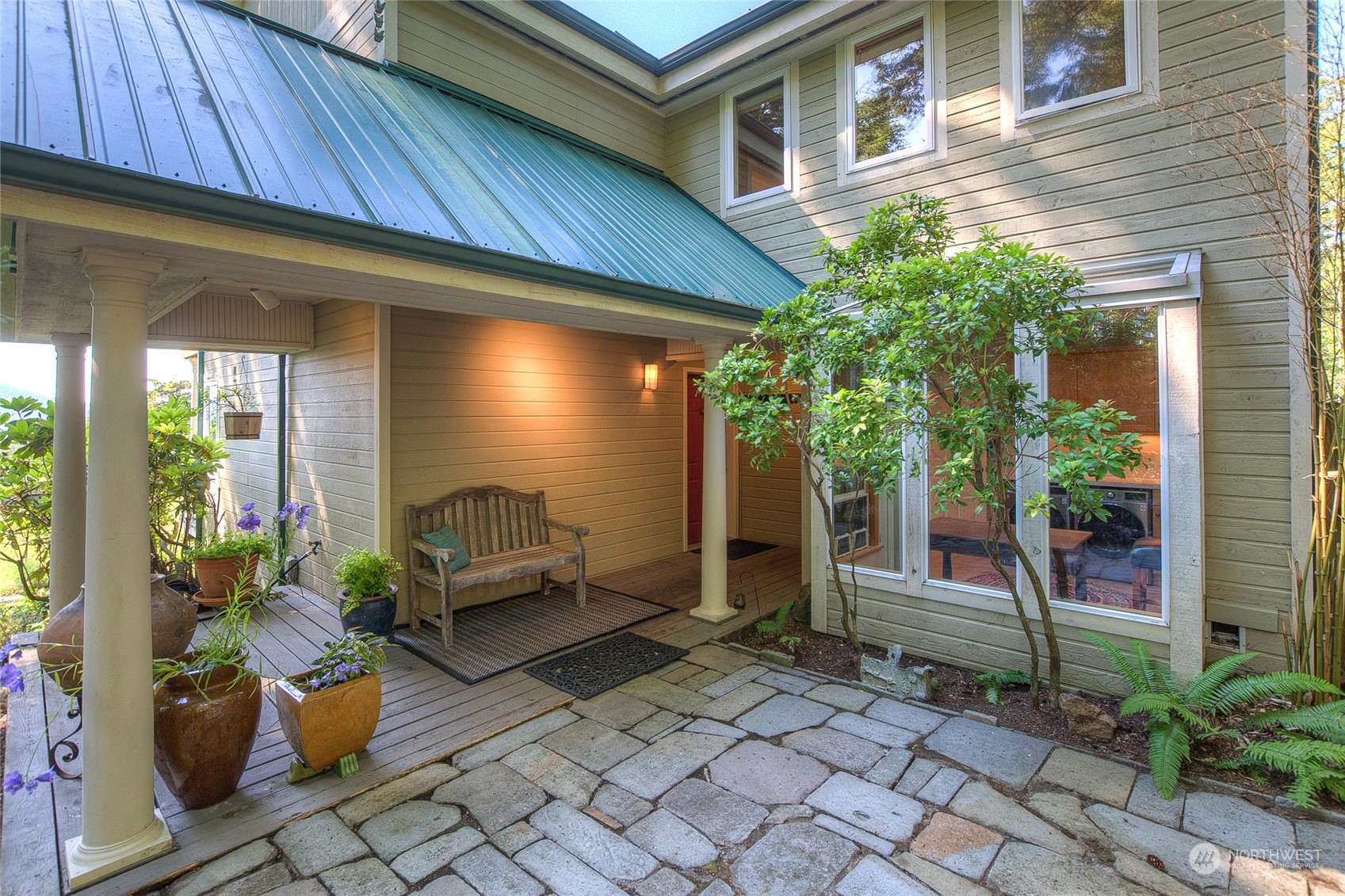 381 Geiser Way Orcas Island, WA 98245 - Photo 6 of 40 a outdoor living space with furniture and garden