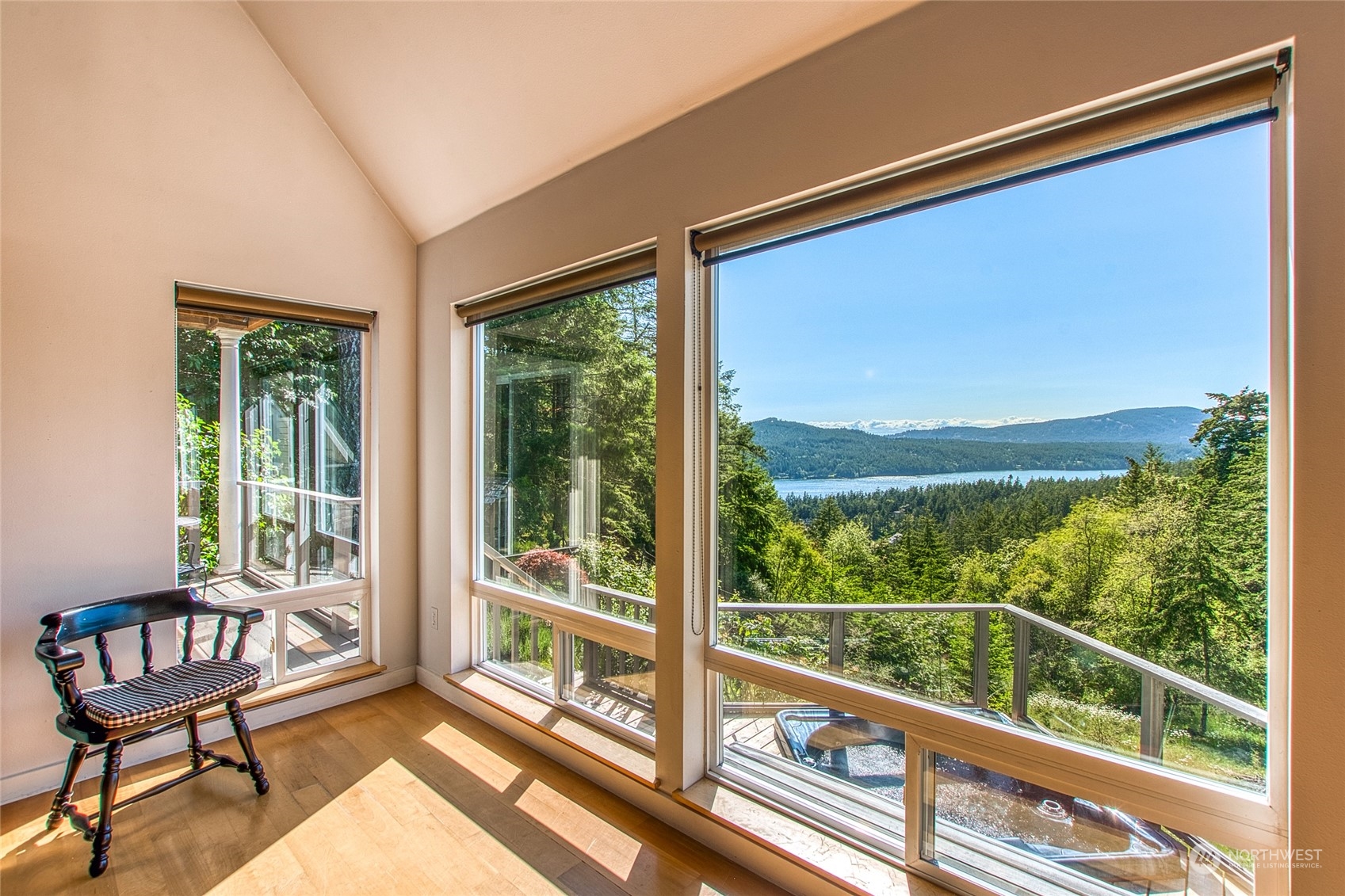 381 Geiser Way Orcas Island, WA 98245 - Photo 8 of 40 a view of a two chair in the balcony