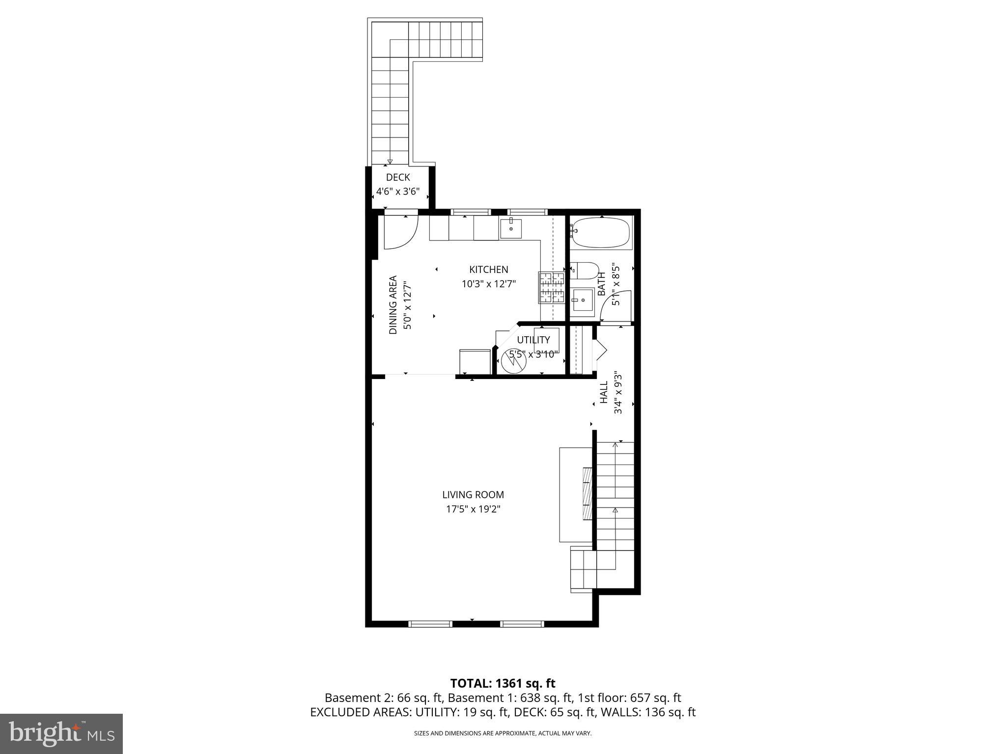 130B Remsen Avenue New Brunswick, NJ 08901 - Photo 32 of 33 a picture of a floor plan