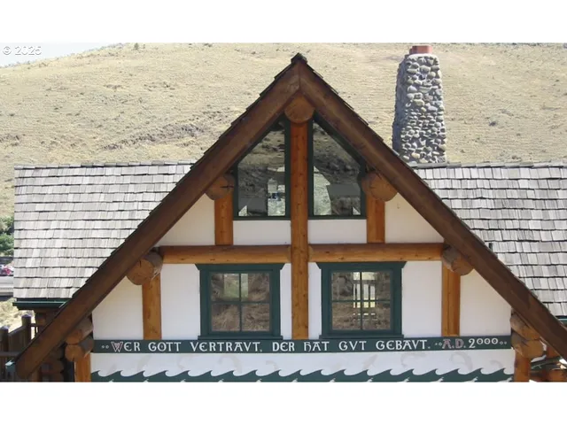 a view of a house with a balcony