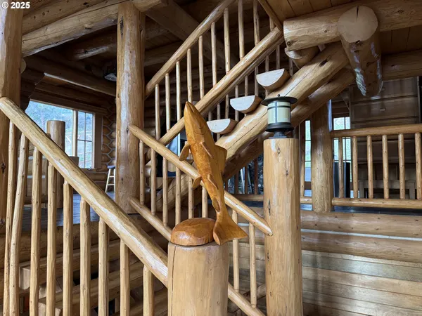 a view of an entryway with staircase