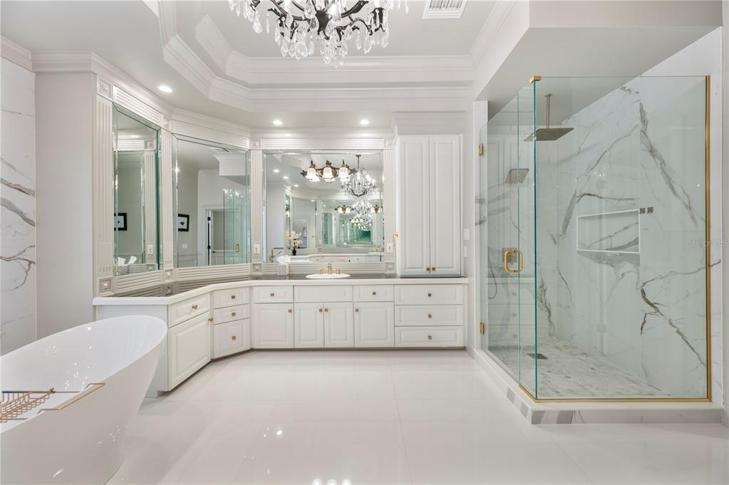 1909 New Jersey Road Lakeland, FL 33803 - Photo 47 of 93 a large spacious bathroom with a granite countertop sink a toilet and a bathtub