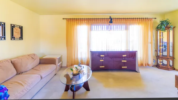 a view of an empty room