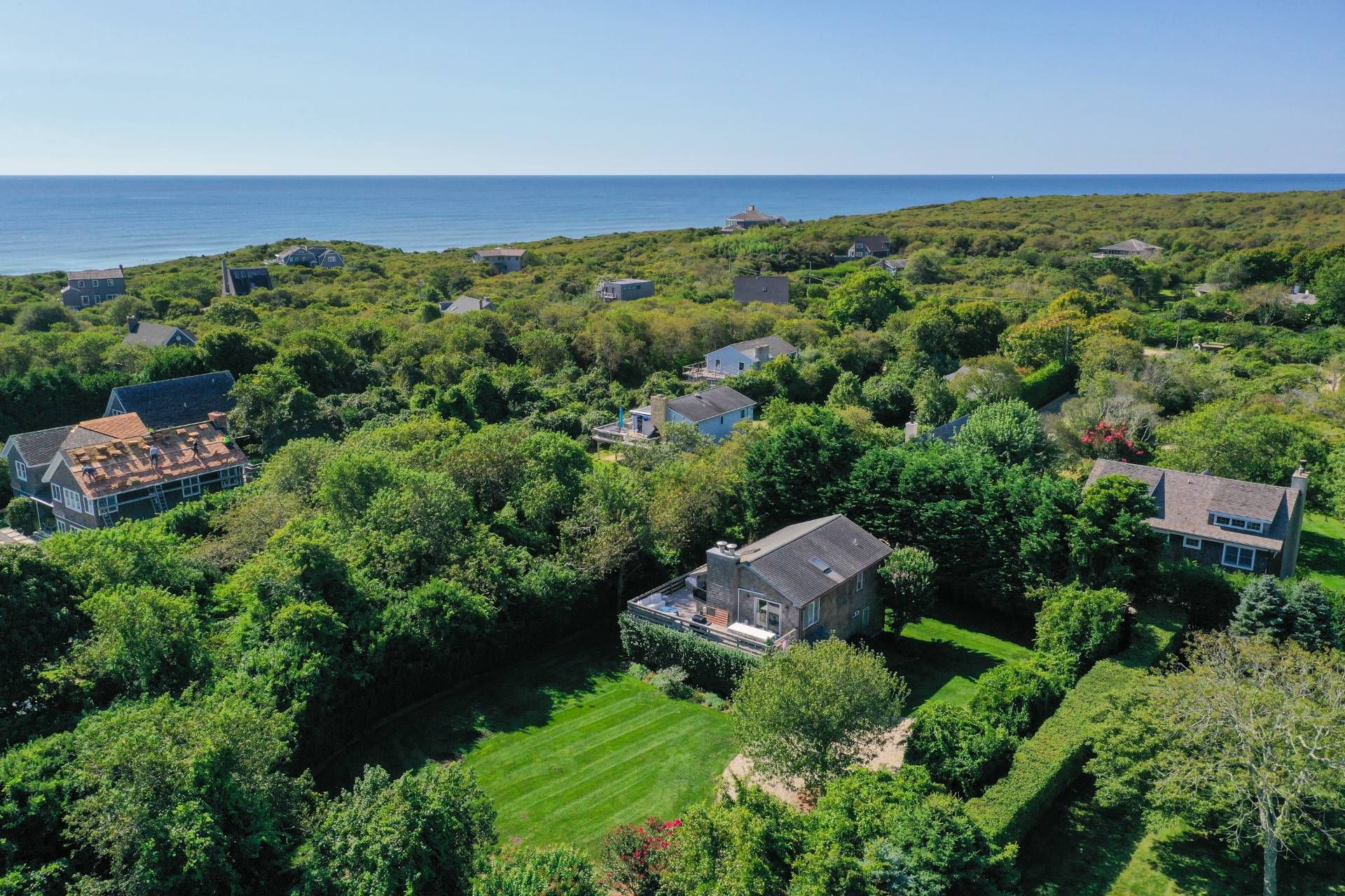 28 Ditch Plains Road Montauk, NY 11954 - Photo 1 of 30 an aerial view of a house with a yard