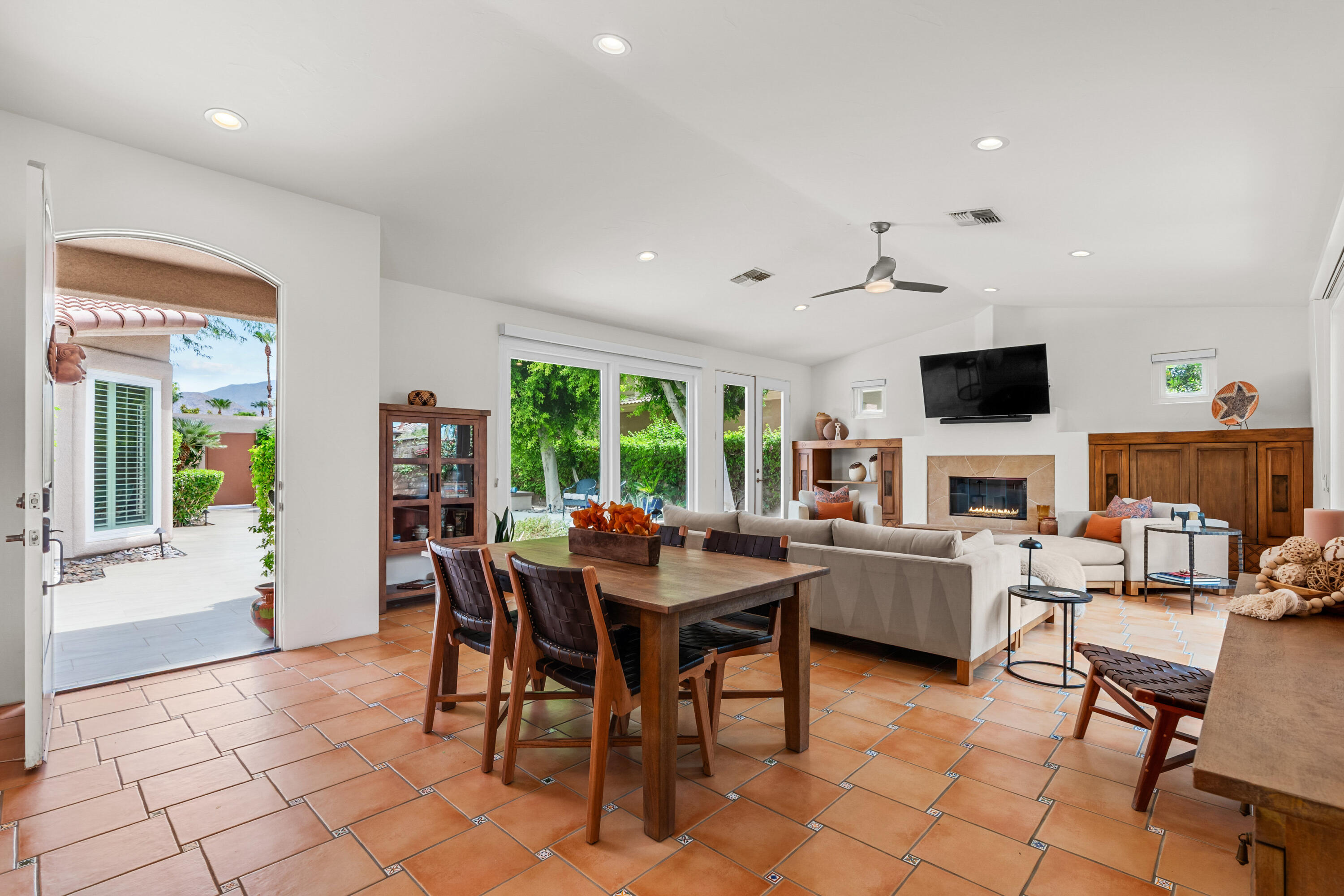 78900 Rio Seco La Quinta, CA 92253 - Photo 8 of 48 a view of a dining room with furniture window and outside view