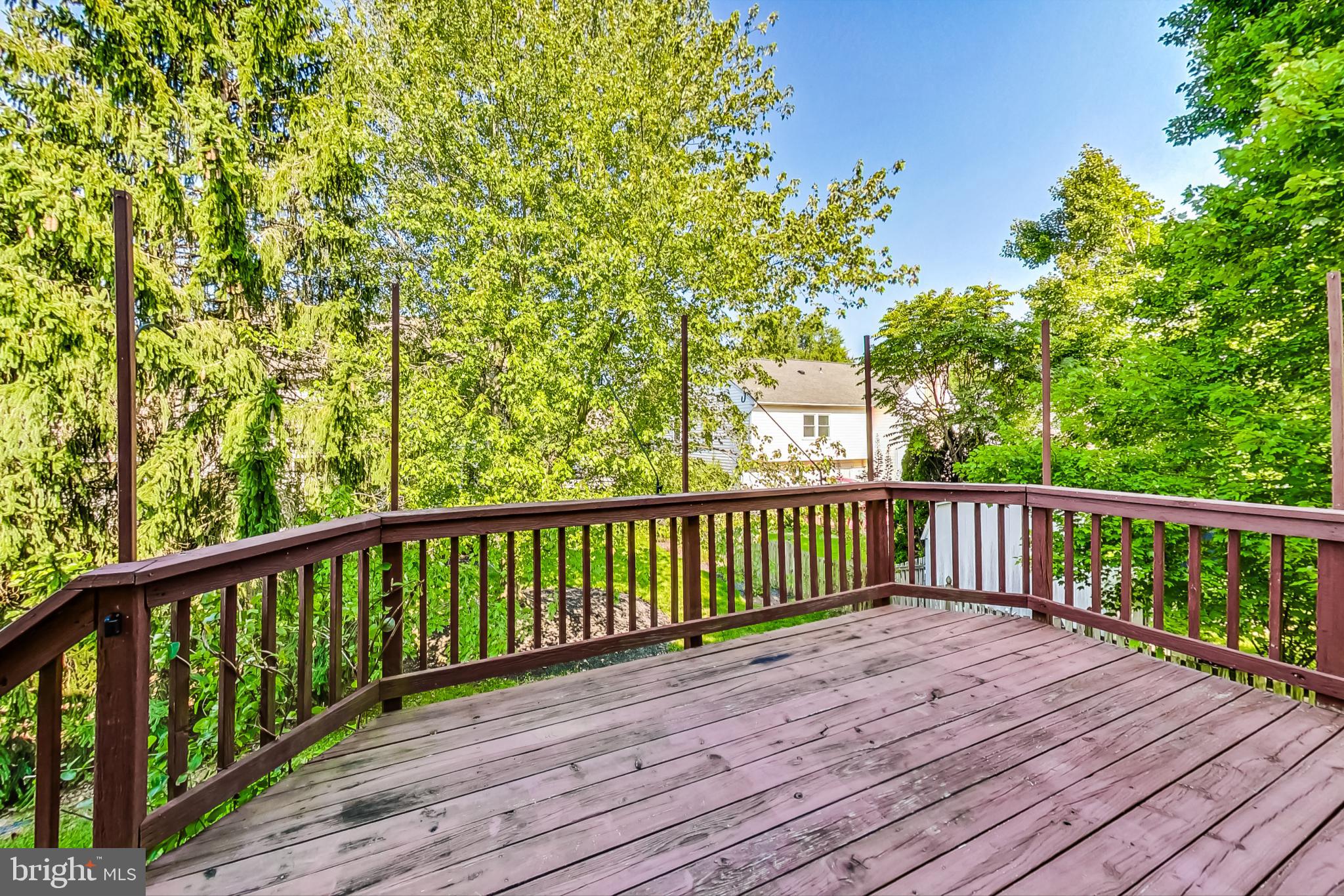 6104 Cool Spring Terrace South Frederick, MD 21701 - Photo 49 of 67 a view of balcony with wooden floor and fence