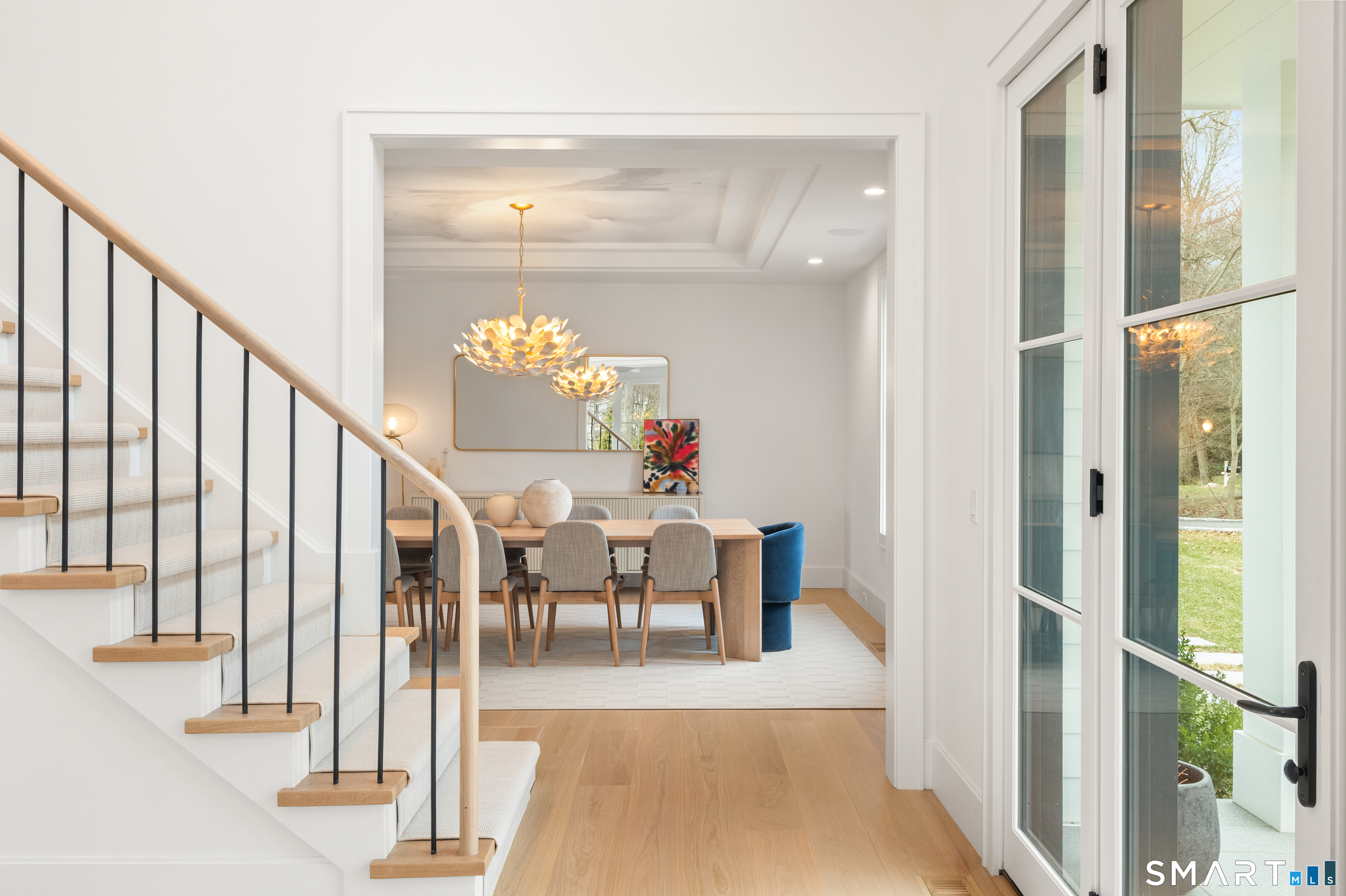 19 Mortar Rock Road Westport, CT 06880 - Photo 2 of 33 a view of a hallway view with wooden floor and furniture