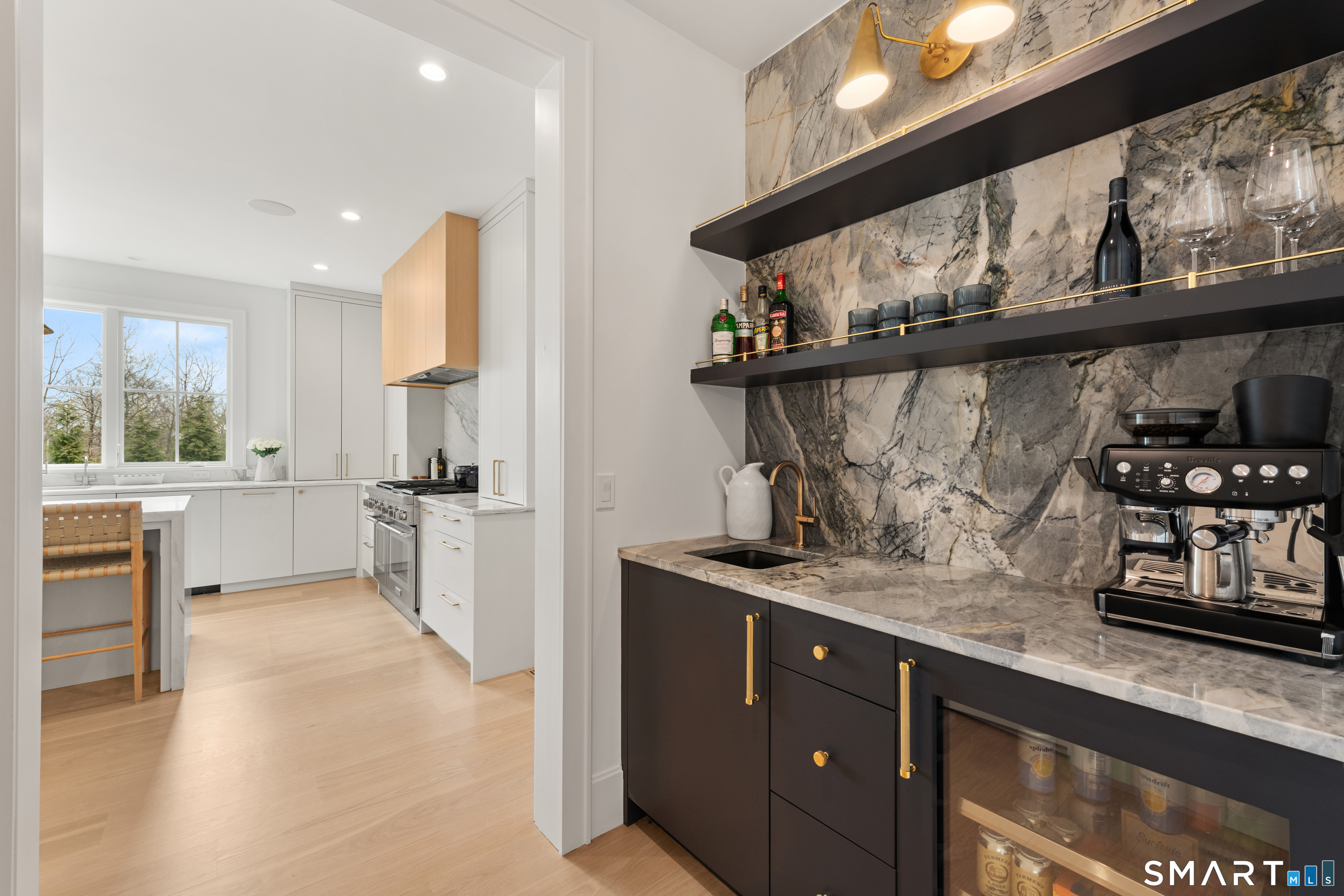19 Mortar Rock Road Westport, CT 06880 - Photo 5 of 33 a kitchen with stainless steel appliances granite countertop a sink and cabinets