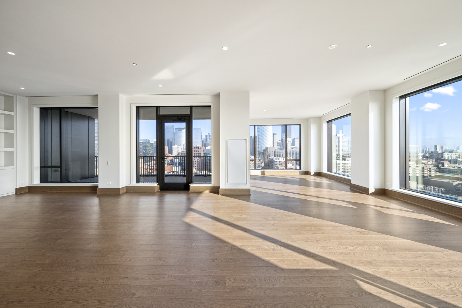 21 North May Street, Unit 1401 Chicago, IL 60607 - Photo 30 of 47 a view of an entryway with wooden floor and windows