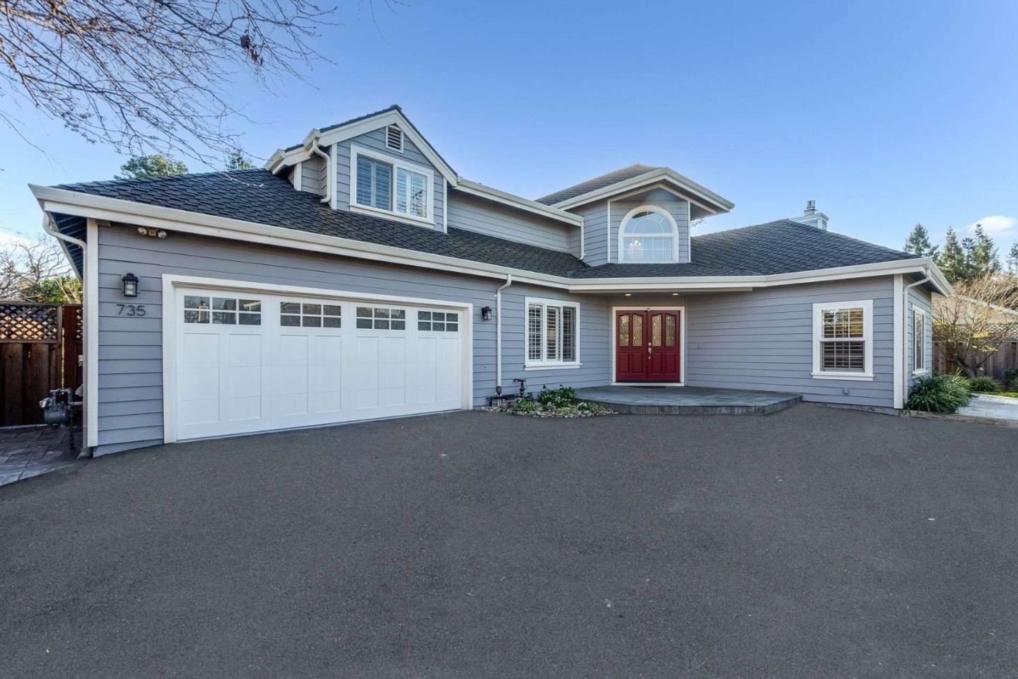 735 Sleeper Avenue Mountain View, CA 94040 - Photo 2 of 77 a front view of a house with a garage