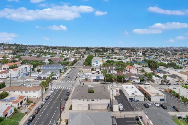 an aerial view of a city