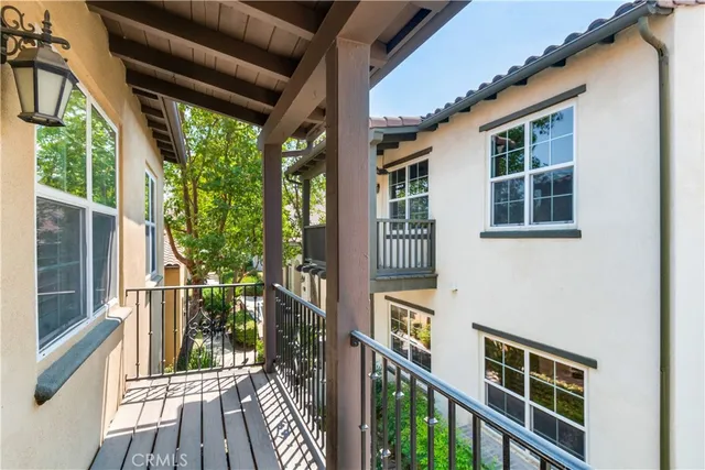 a view of a house with a large window