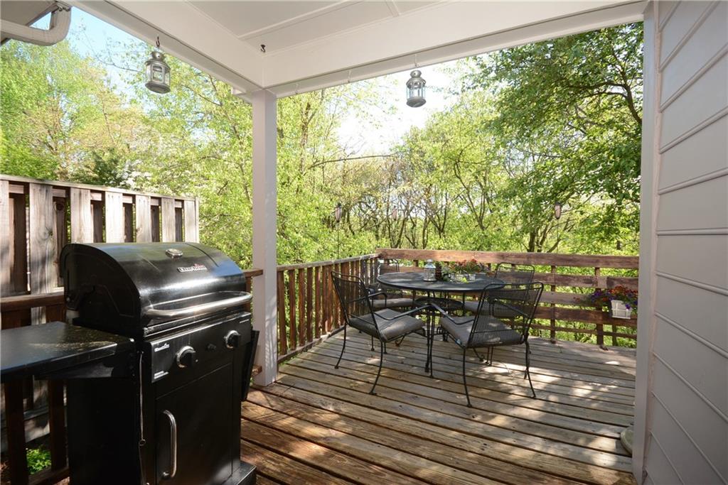 216 Falls Village Road Plum, PA 15239 - Photo 19 of 25 Lovely view of mature wooded lot from your private deck