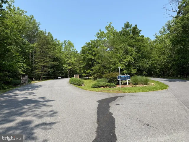 a view of a swimming pool with a yard