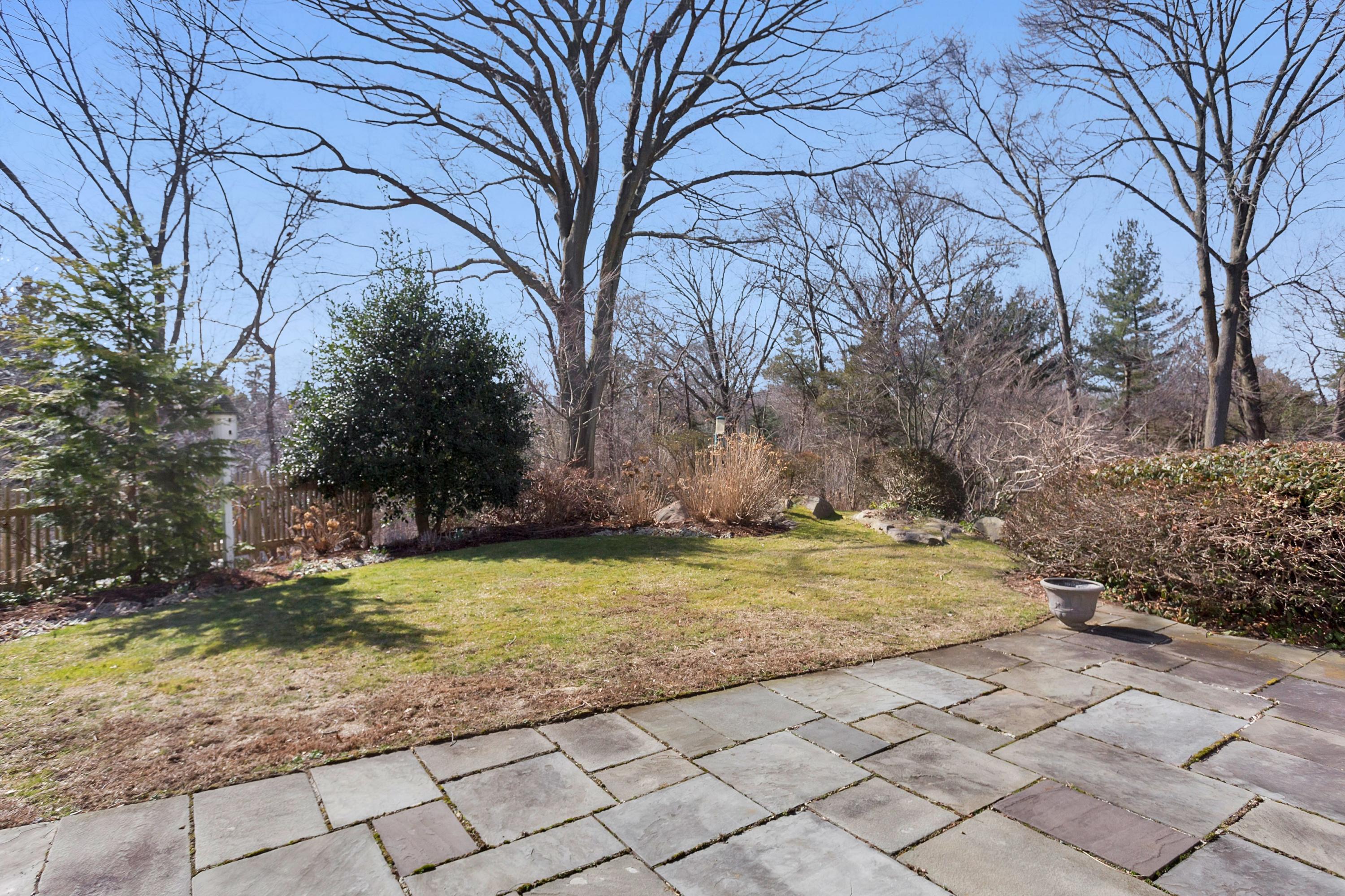 9 Searles Road Darien, CT 06820 - Photo 37 of 40 a view of a yard with trees