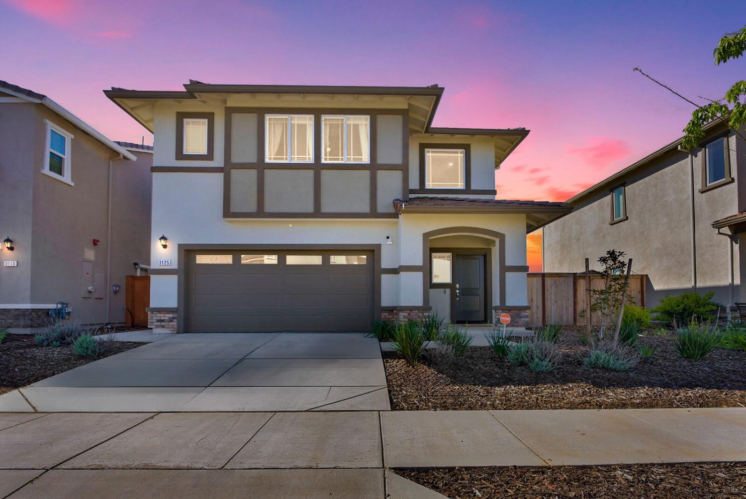 a front view of a house