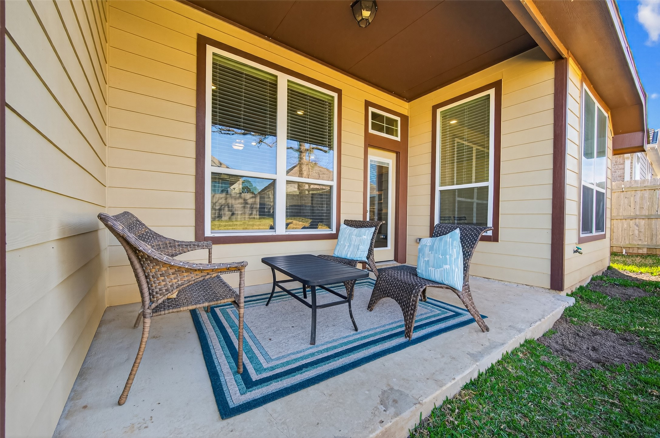 917 Farm Path Brenham, TX 77833 - Photo 38 of 43 a view of a house with backyard and sitting area