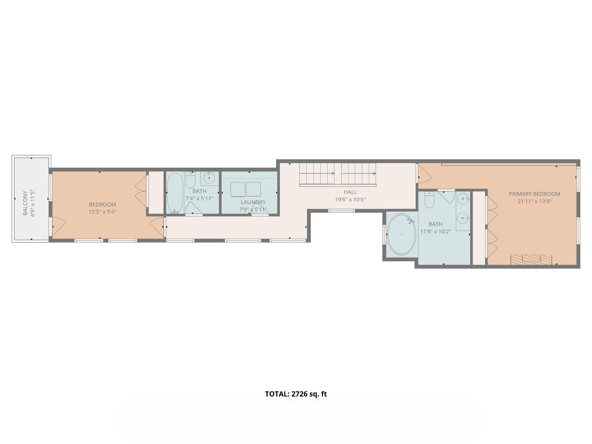232 South Ann Street Baltimore, MD 21231 - Photo 58 of 62 floor plan-2nd floor