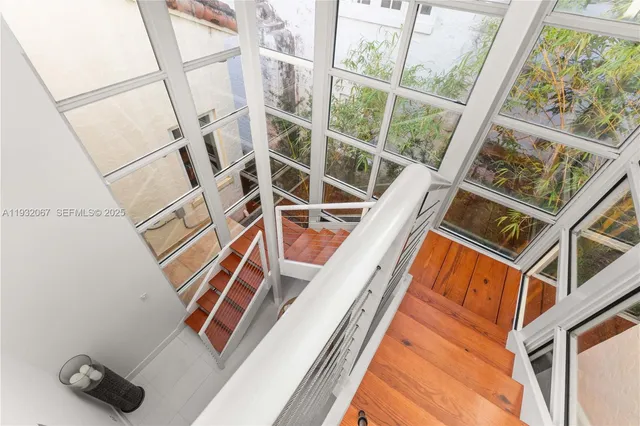 a outdoor space with furniture