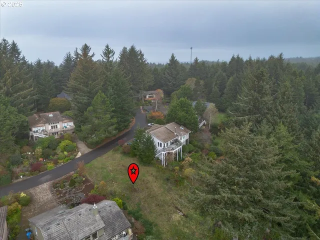 a aerial view of a house