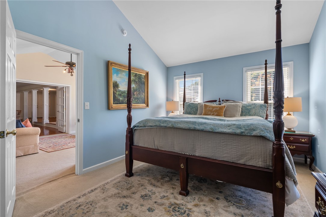3513 Hopewell Road Anderson, SC 29621 - Photo 10 of 50 Rest in tranquility with a generously sized bedroom and soaring vaulted ceilings.