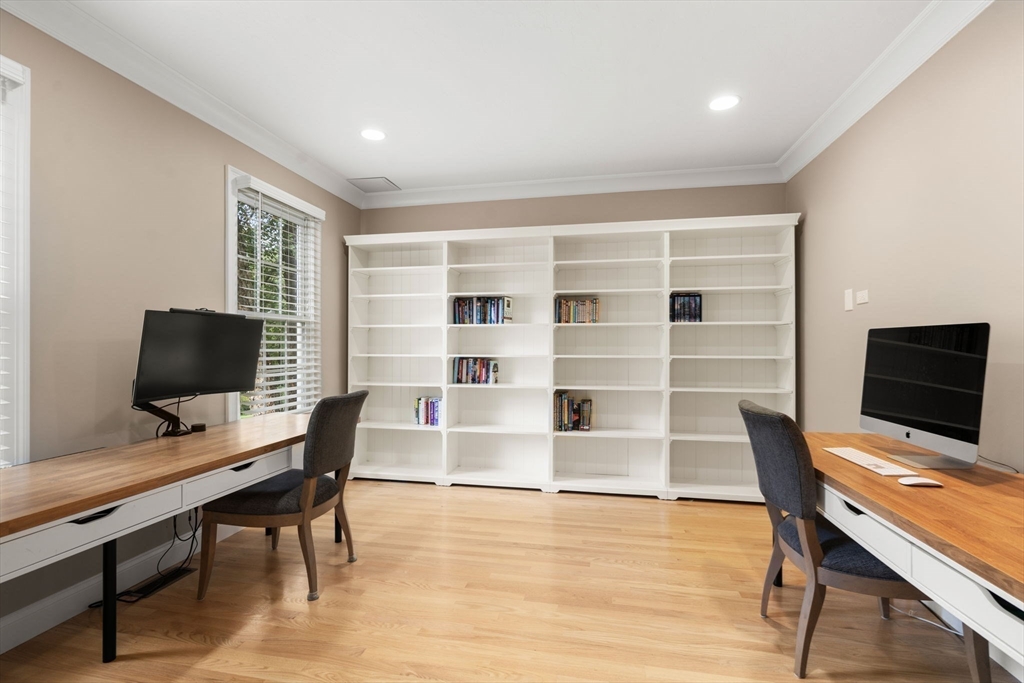 21 Cedar Springs Lane Needham, MA 02492 - Photo 14 of 31 a view of a workspace with furniture and wooden floor