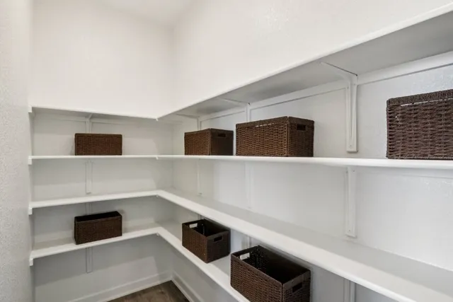 a room with storage and utility