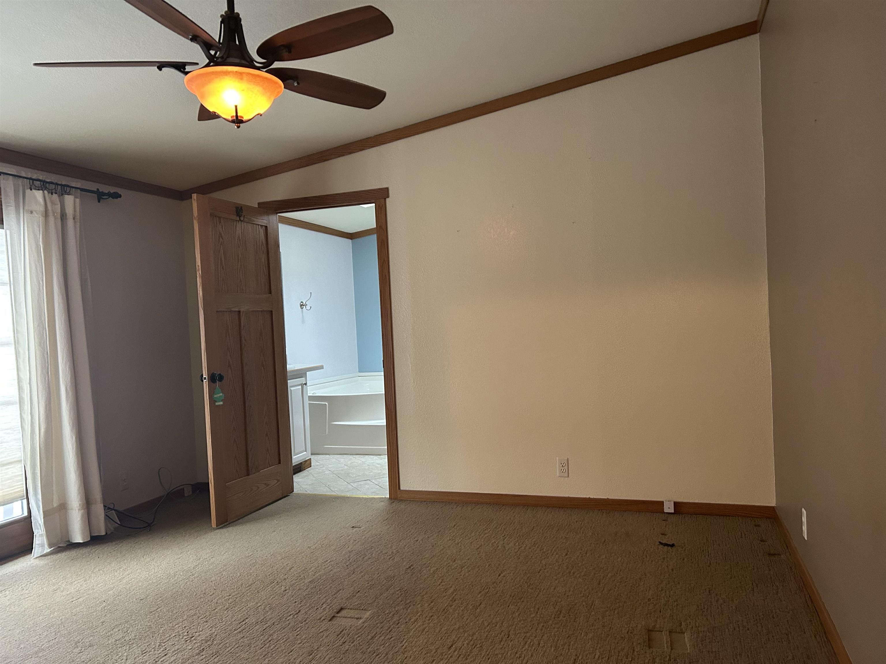 1302 Old North Shore Road Duluth, MN 55804 - Photo 59 of 75 Carpeted spare room with ceiling fan and crown molding