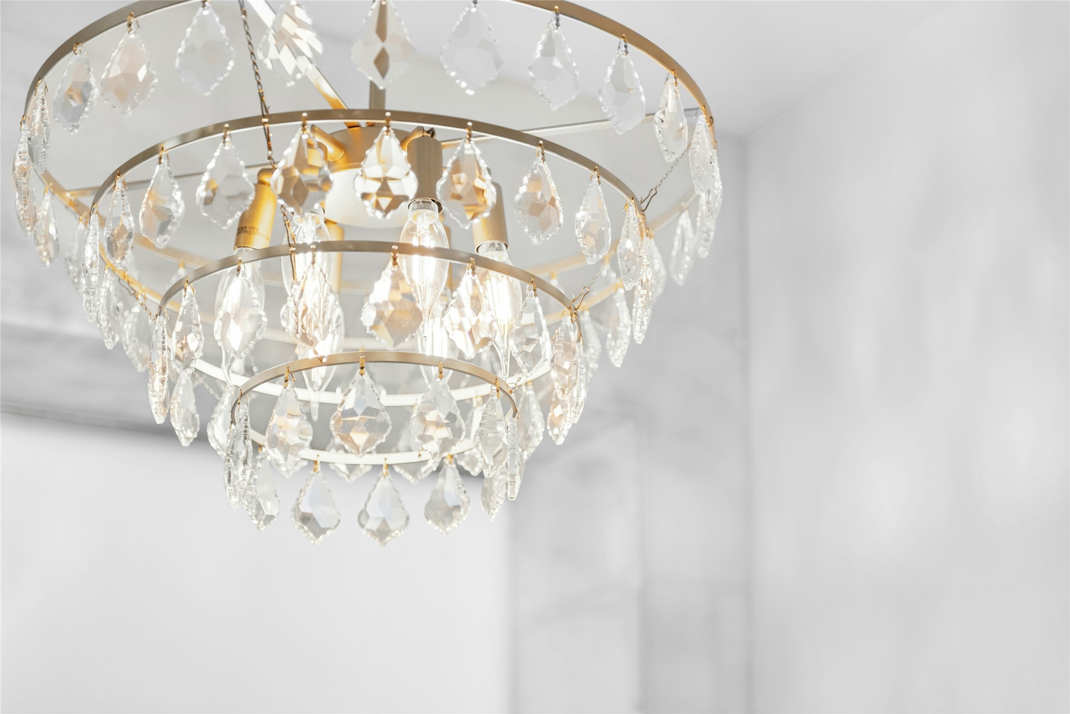 a close view of painted walls of a house