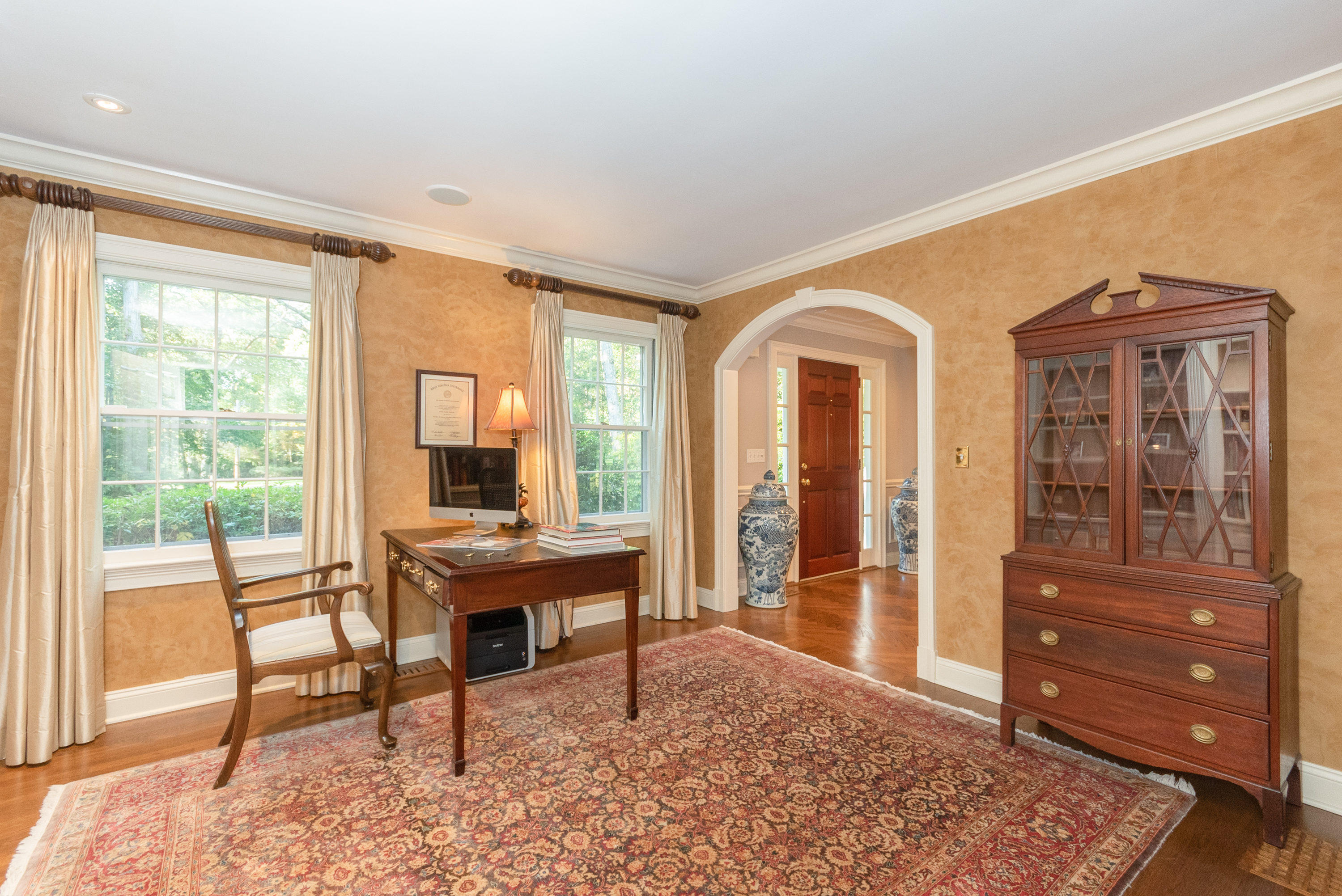 16 Shagbark Road Darien, CT 06820 - Photo 22 of 55 a view of a livingroom with furniture window and outside view