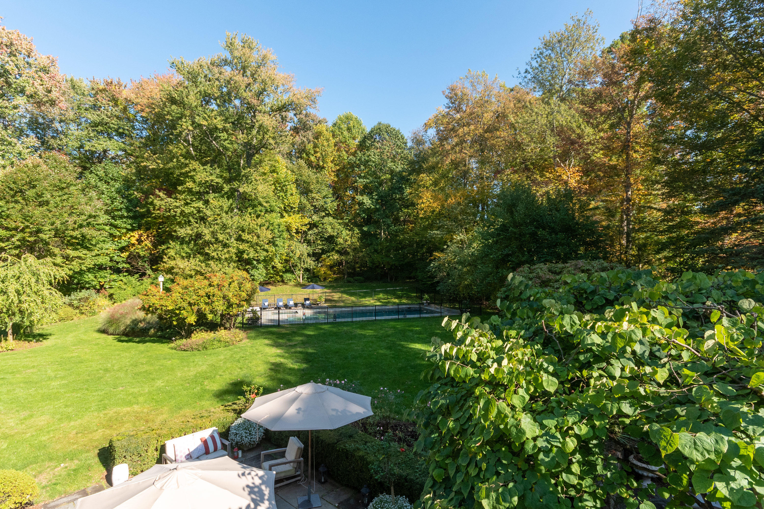16 Shagbark Road Darien, CT 06820 - Photo 50 of 55 a view of a garden with an outdoor space