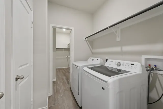 a room with storage and utility