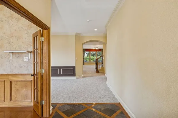 a view of an empty room