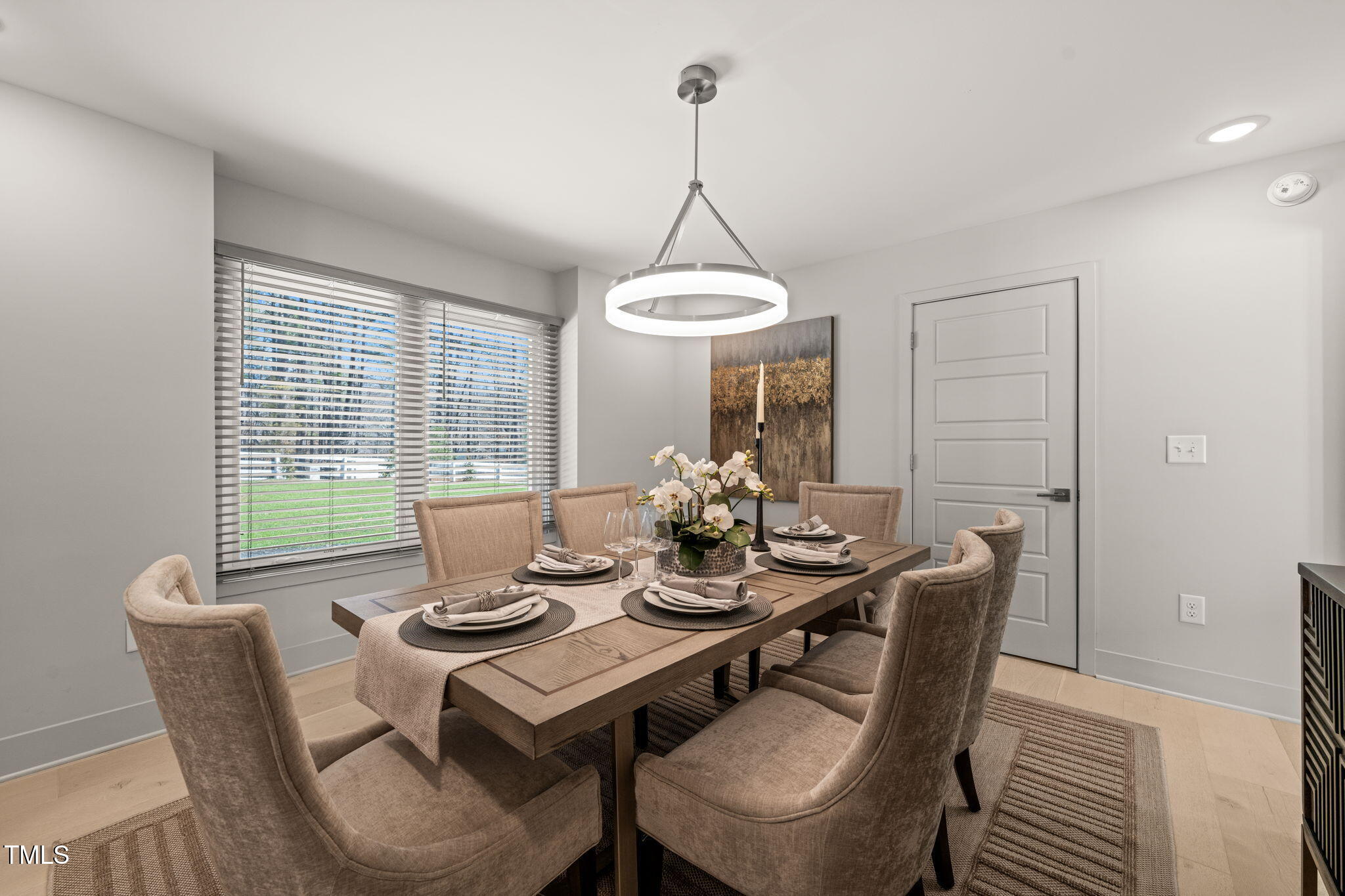 11801 Old Creedmoor Road Raleigh, NC 27613 - Photo 6 of 52 a view of a dining room with furniture window and outside view