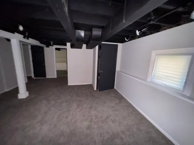 a view of a livingroom with an empty space