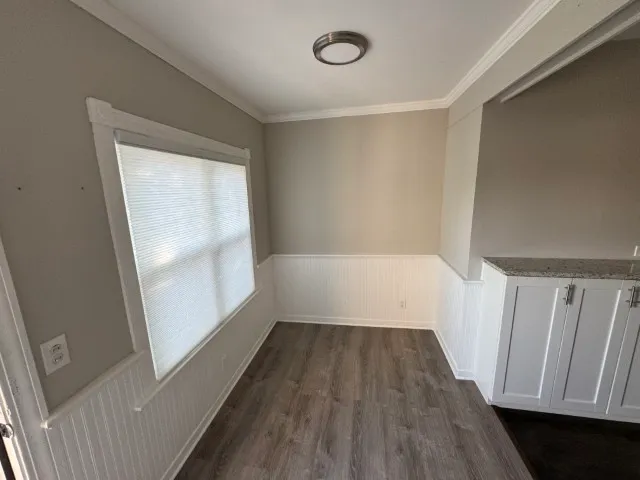 a view of wooden floor in a room