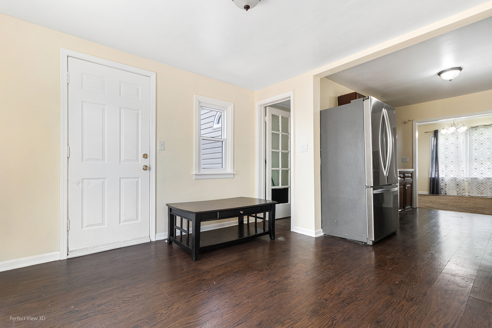 328 North Addison Road Wood Dale, IL 60191 - Photo 11 of 22 a view of a livingroom with wooden floor and stairs