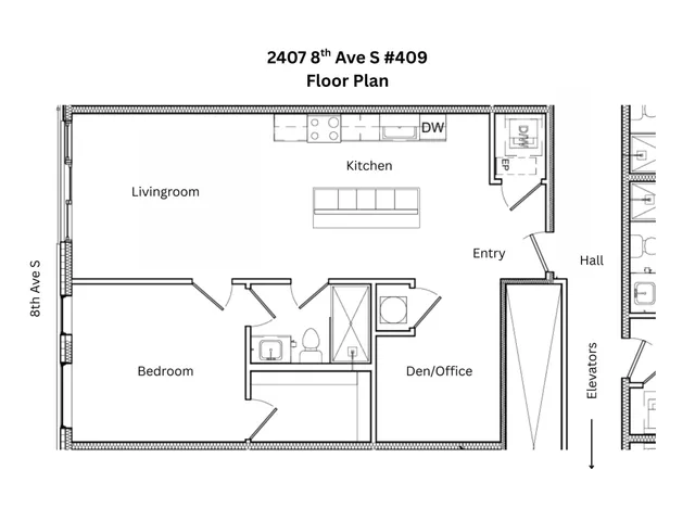 $345,000 | 2407 8th Avenue South, Unit 409, Nashville, TN 37204