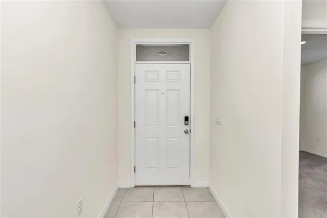 a view of an entryway door