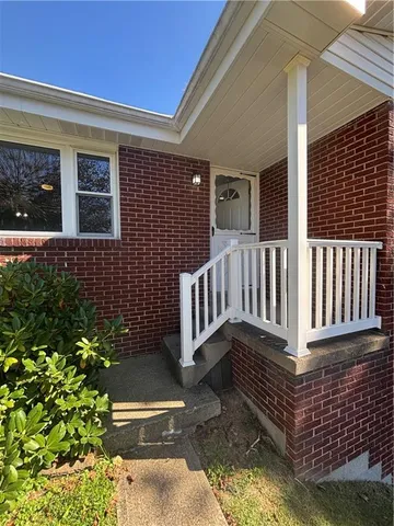 front view of a house with a porch
