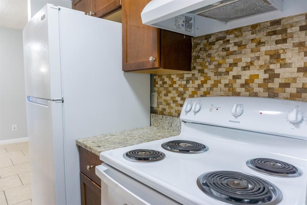 237 Thorntree Place, Unit 237 Brandon, FL 33510 - Photo 16 of 58 a kitchen with a stove and a refrigerator